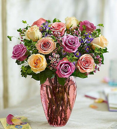 Rose Lovers Bouquet&amp;trade;  Long Stem Assorted Roses